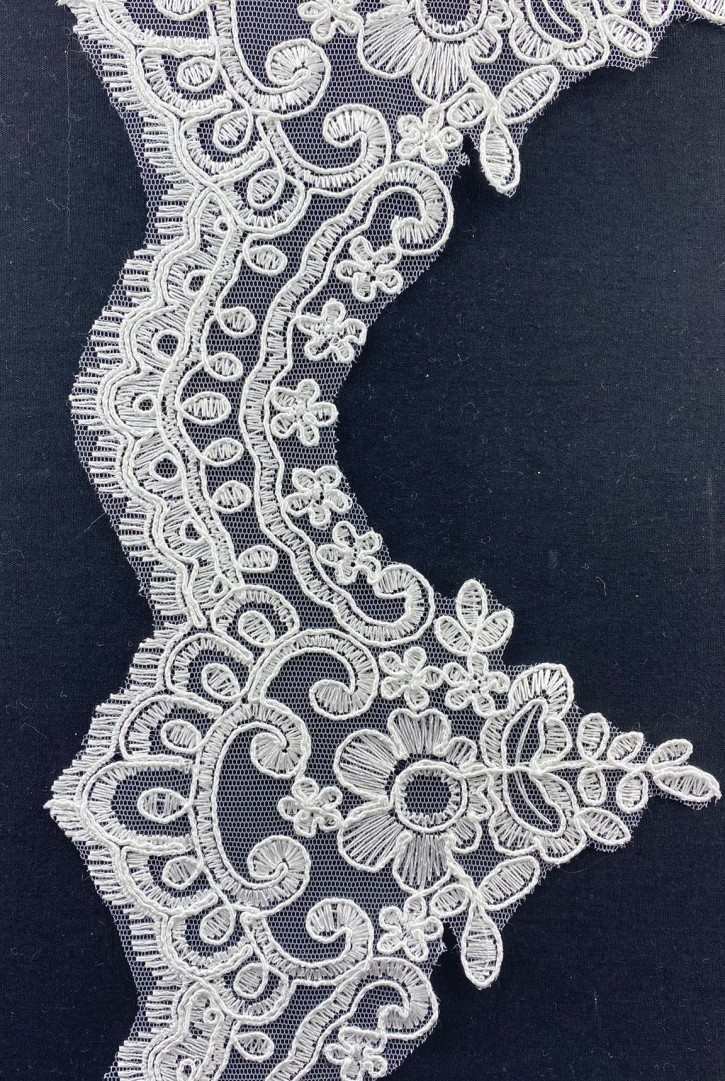 Düz Ham Polyester Brode Aplik, Yerli