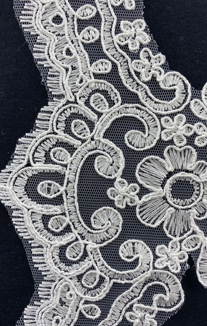 Düz Ham Polyester Brode Aplik, Yerli