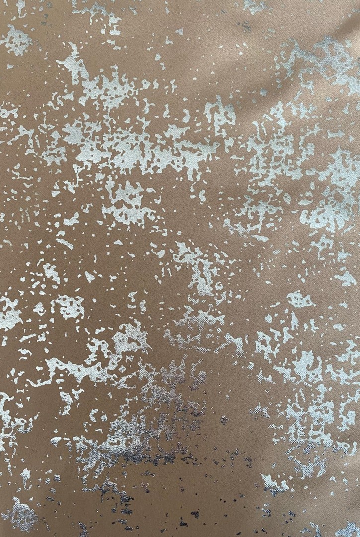 22369 KUMAŞ/YERLİ/LEZ/POLYESTER/SİMLİ/BEJ/155 CM