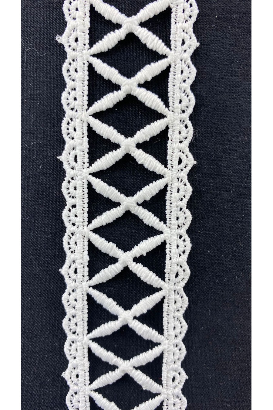 3 cm Ham Güpür Brode Bant, Yerli, Mat Polyester