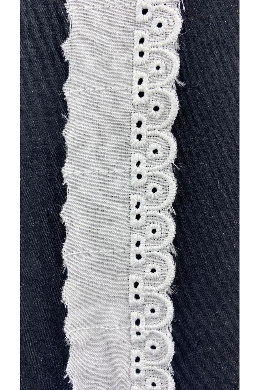 Kasarlı Terikotun Polyester Brode Bant, 3,5 cm