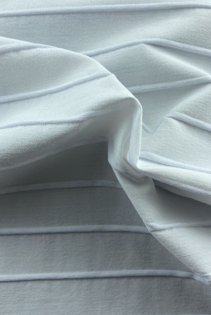 22392 KUMAŞ/YERLİ/LEZ/VİSKON/POLYESTER/FİTİLLİ/BEYAZ/150 CM