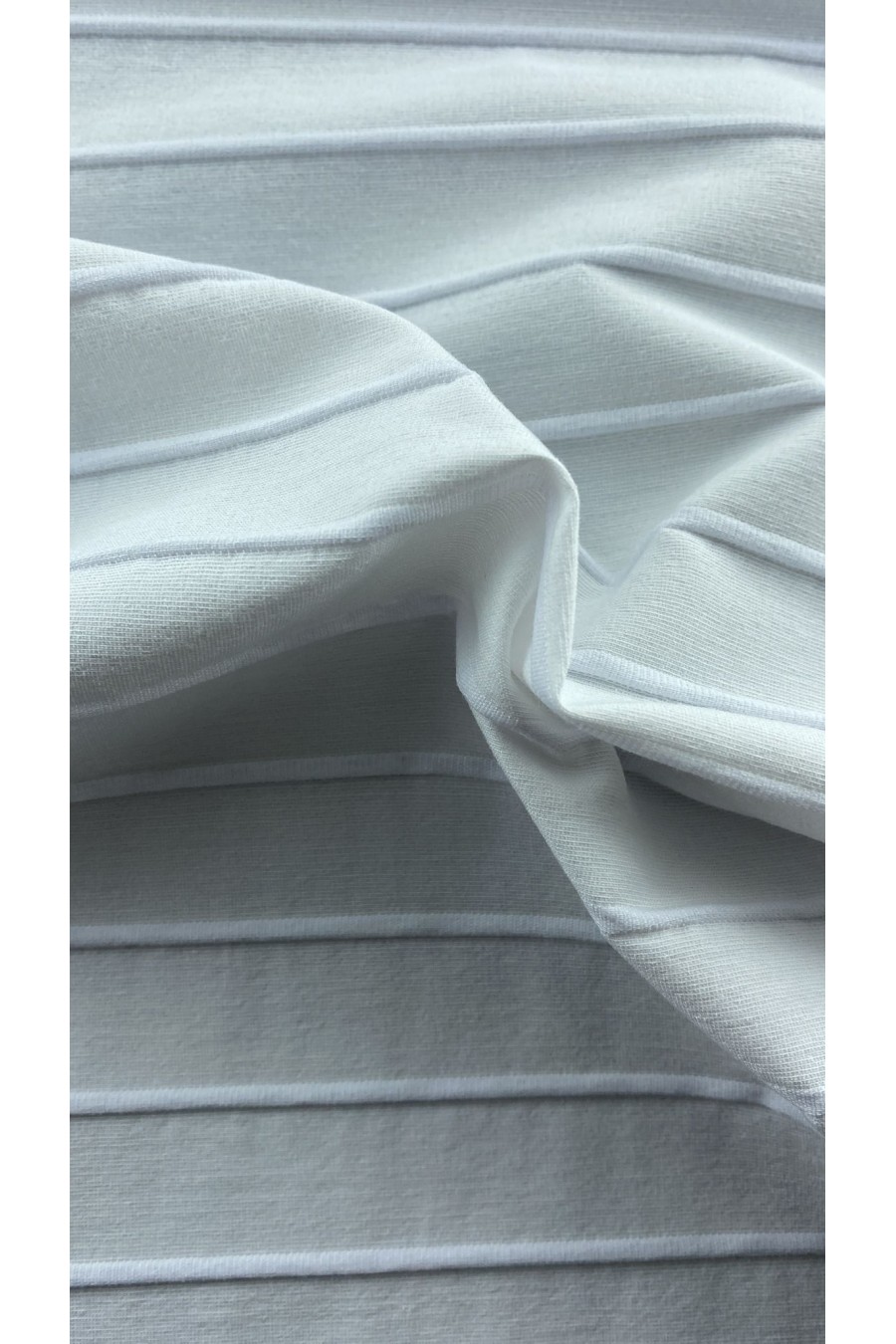 22392 KUMAŞ/YERLİ/LEZ/VİSKON/POLYESTER/FİTİLLİ/BEYAZ/150 CM