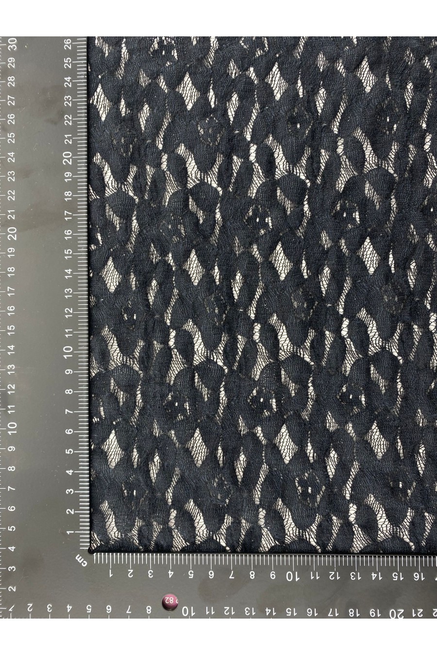 21773 Dantel Kumaş – Polyester/Likra – Siyah – Bürümcük – 170 cm