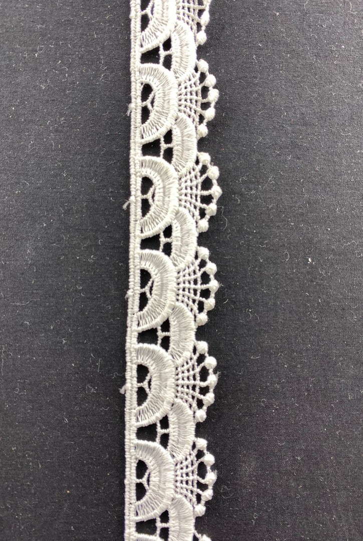 8004 BRODE/YERLİ/BANT/GÜPÜR/MAT POLYESTER/BEYAZ