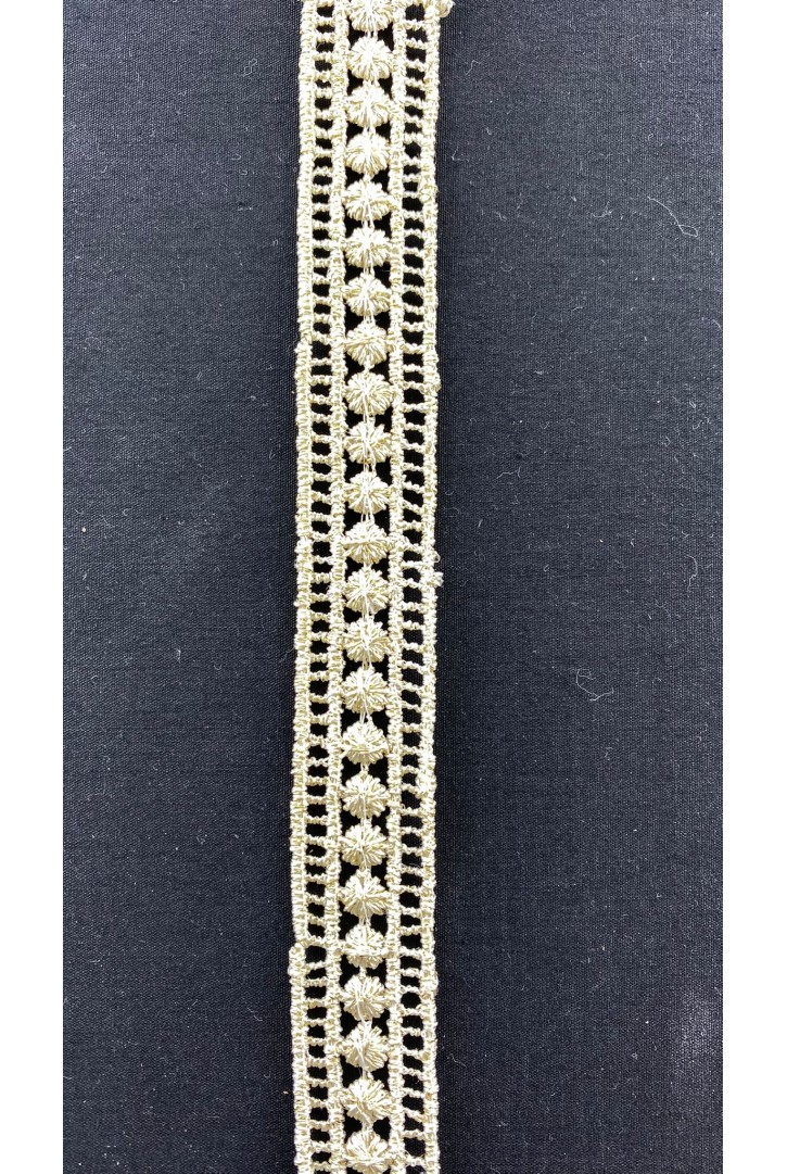 8004 BRODE/YERLİ/BANT/GÜPÜR/MAT POLYESTER/BEYAZ