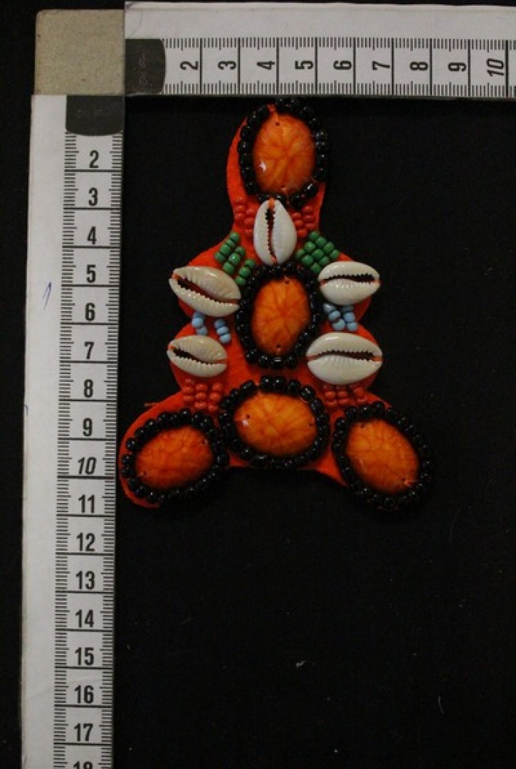 Oranj Boncuklu Aksesuar Aplik