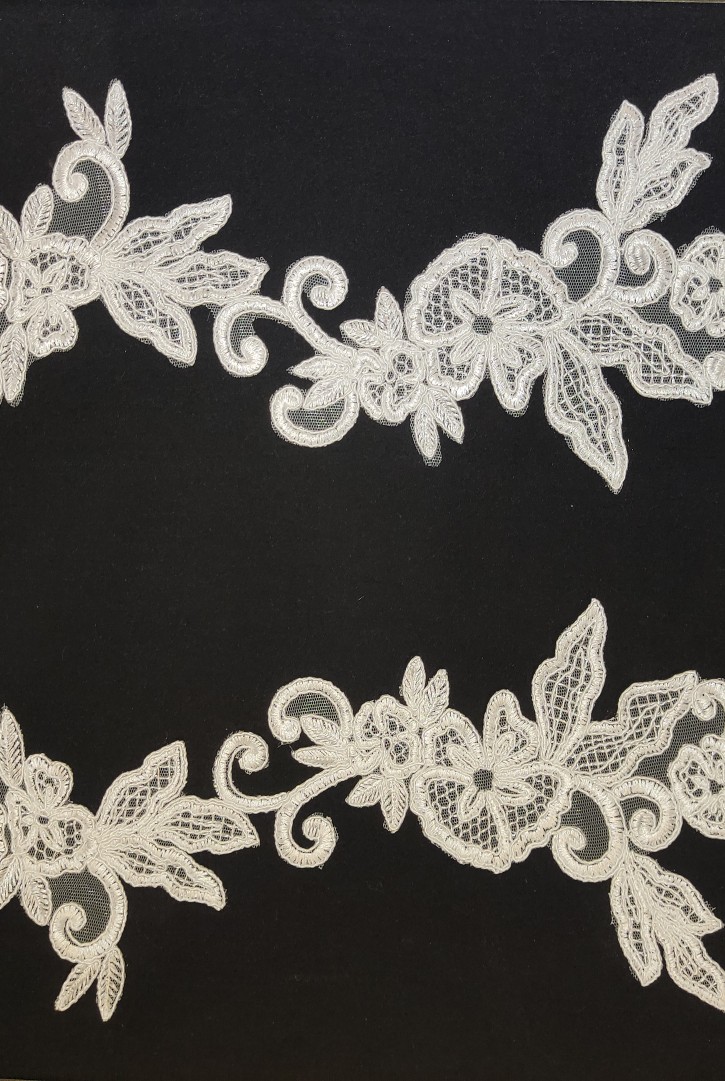 Ham Düz Kordlu Aplik Brode