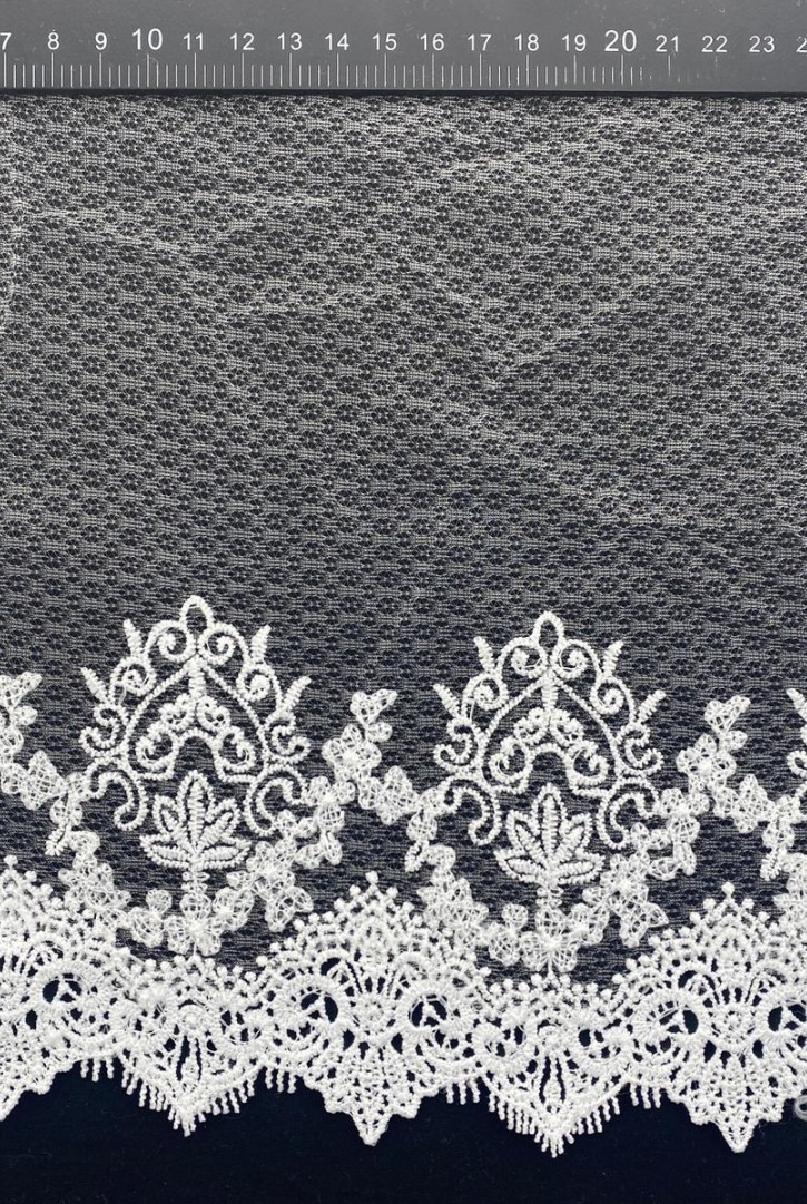 Ham Tül Üzeri Mat Polyester Brode Bant