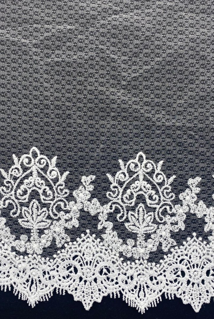 Ham Tül Üzeri Mat Polyester Brode Bant