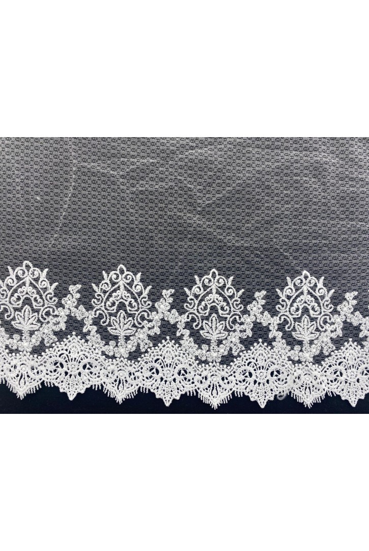 Ham Tül Üzeri Mat Polyester Brode Bant