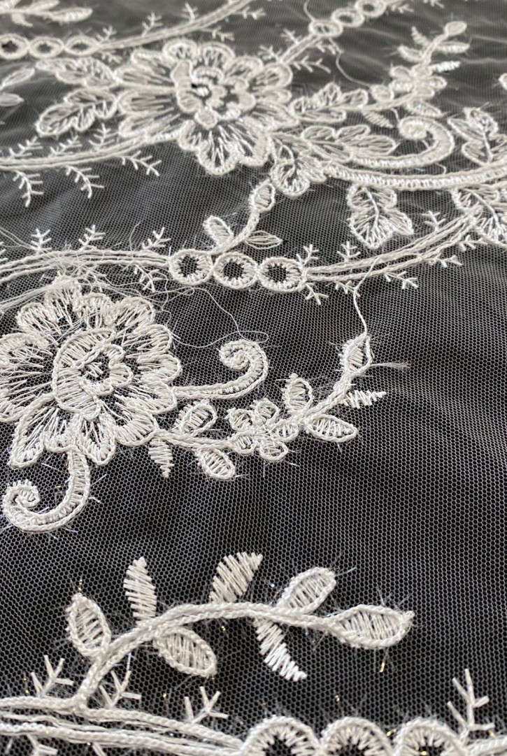 Dantel İthal Lez Polyester Beyaz