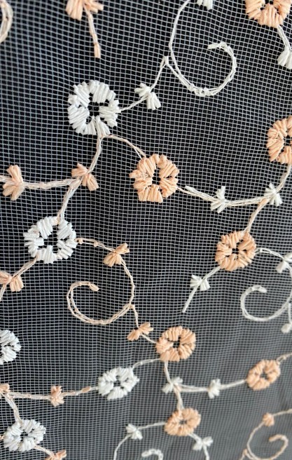 Pudra Renk 135 cm Naylon Tül