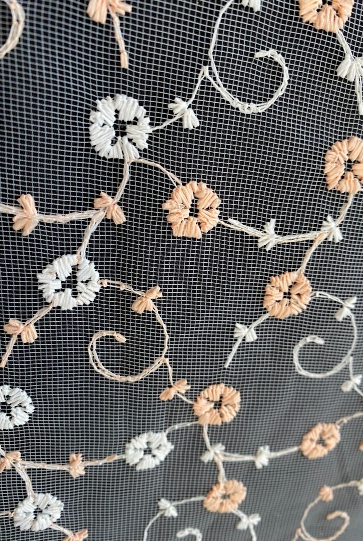 Pudra Renk 135 cm Naylon Tül