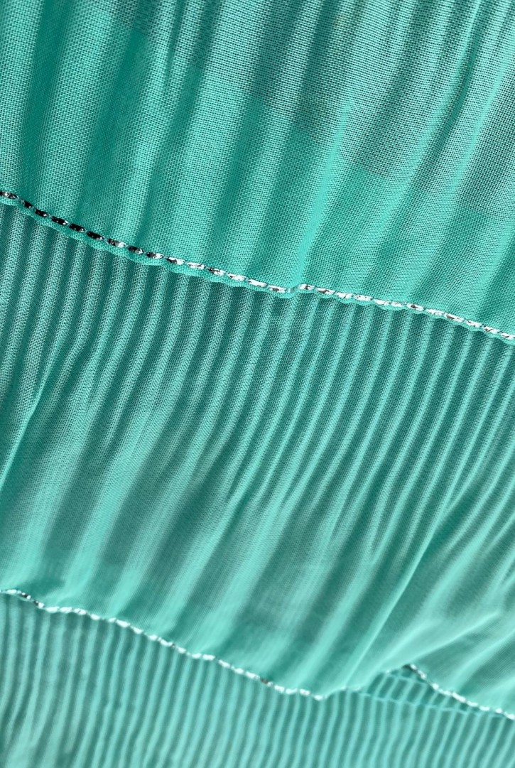 Mint Fırfırlı Naylon Tül