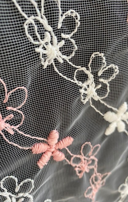 Pembe Yerli Tül Kumaş - Naylon, 140 cm