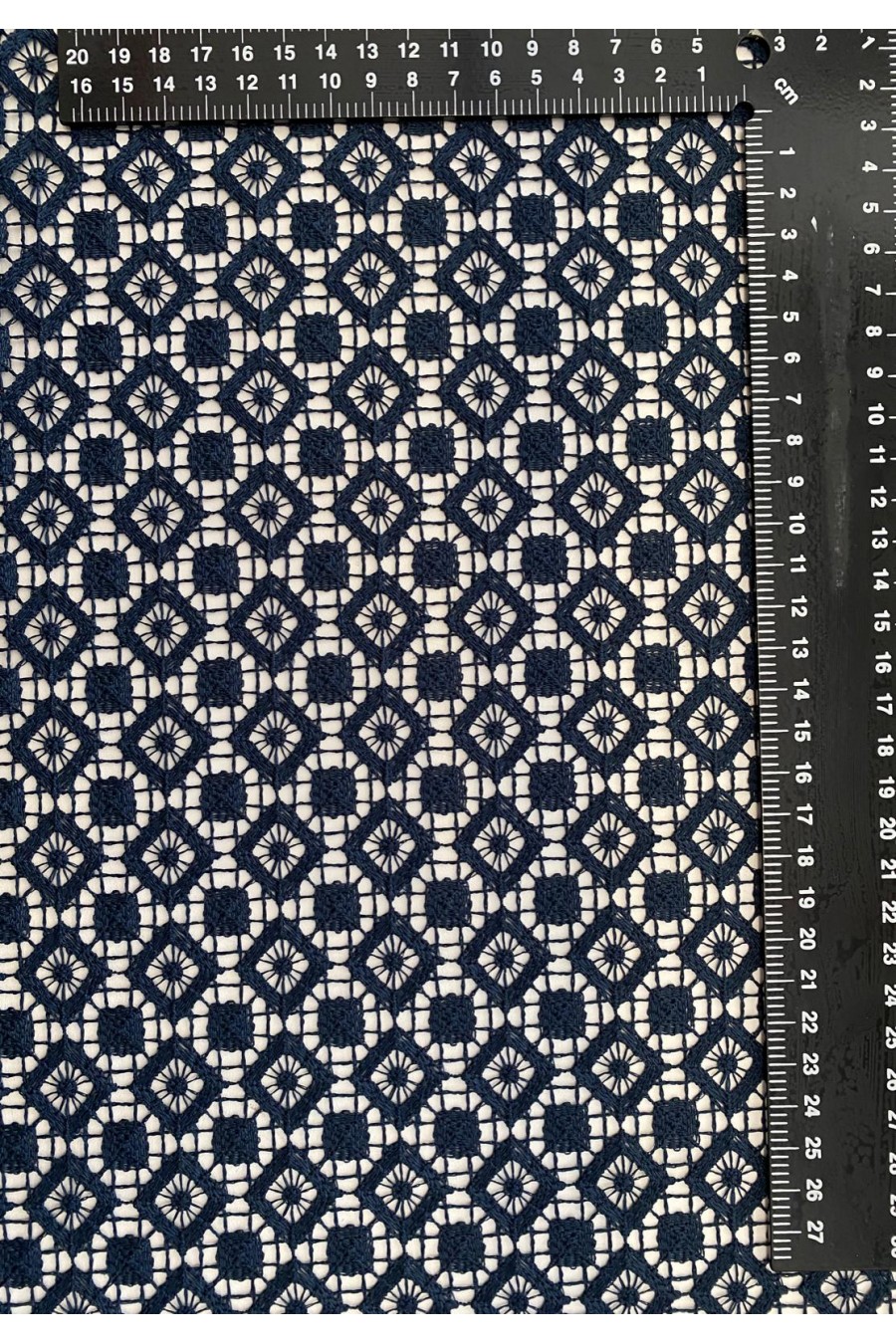 7881-METRE 7881 BRODE/LEZ/GÜPÜR/POLYESTER/YERLİ/İNDİGO/135 CM