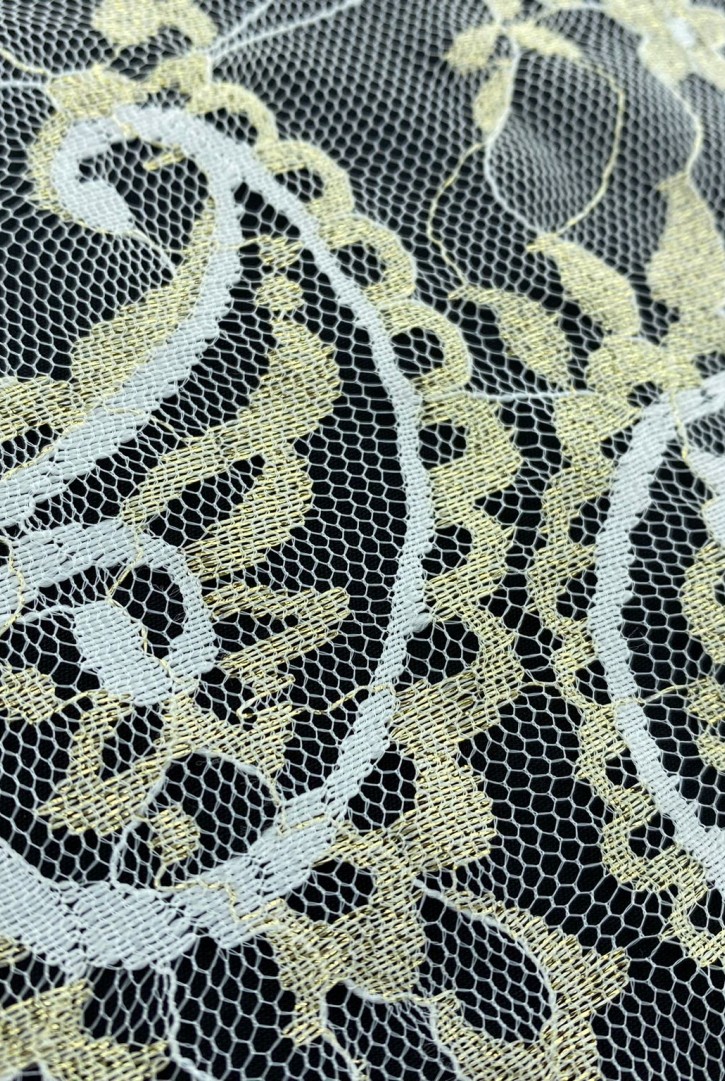 Simli Naylon Lurex Dantel