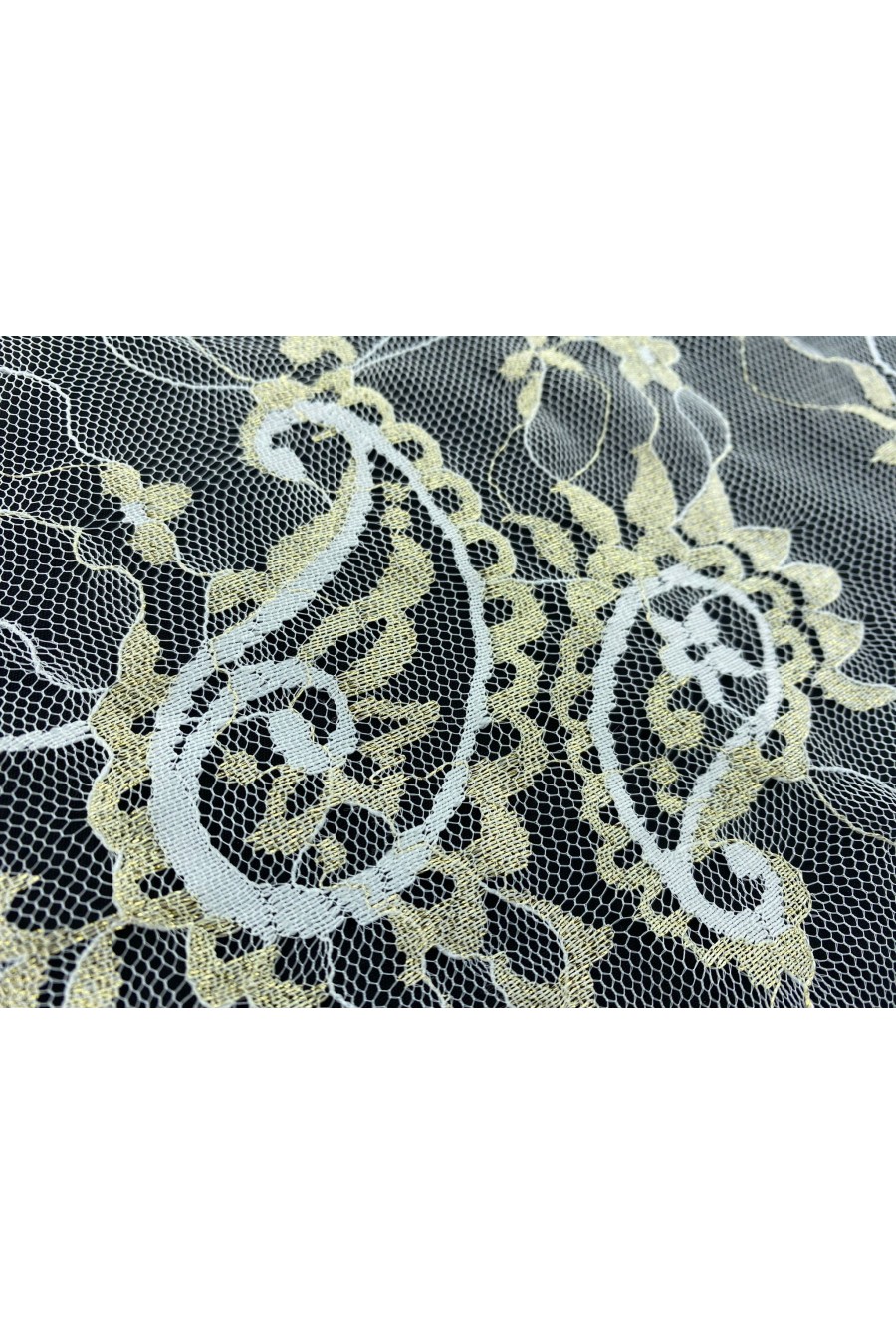 Simli Naylon Lurex Dantel