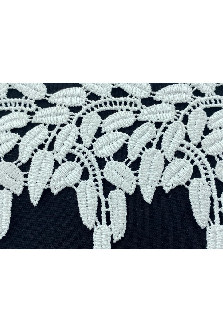 Parlak Polyester Güpür Brode Bant, Ham