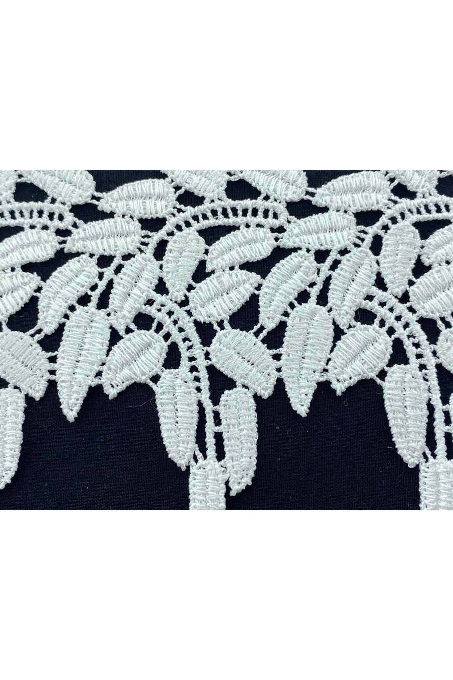 8417-METRE Parlak Polyester Güpür Brode Bant, Ham