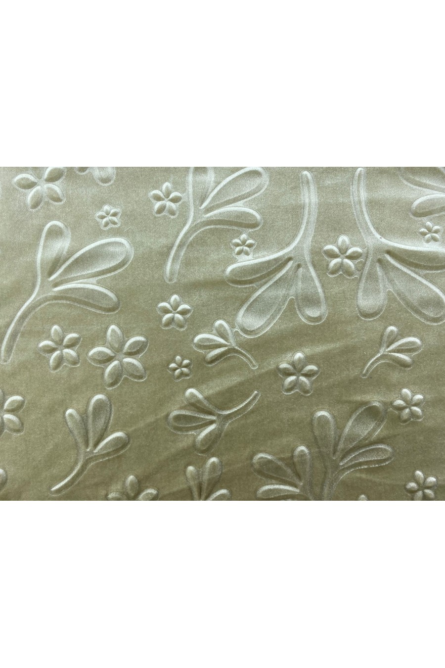 13439 KADİFE KUMAŞ/YERLİ/LEZ/POLYESTER/3D BASKI/BEJ/145 CM