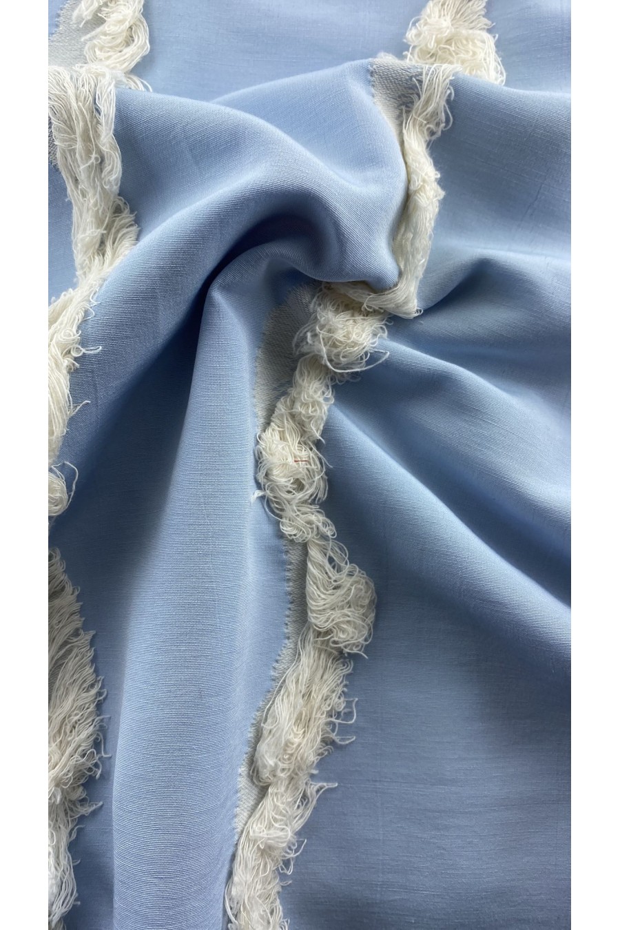 22460 KUMAŞ/YERLİ/LEZ/POLYESTER/PAMUK/SAÇAKLI/TURKUAZ/150 CM