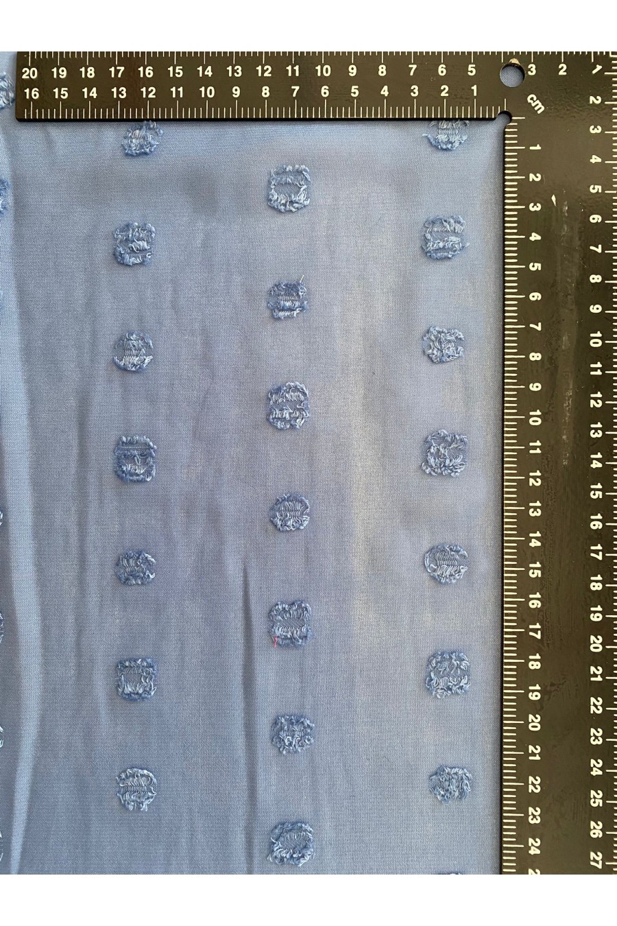 İndigo Renk Puanlı Şifon Kumaş - 150 cm, Yerli Üretim