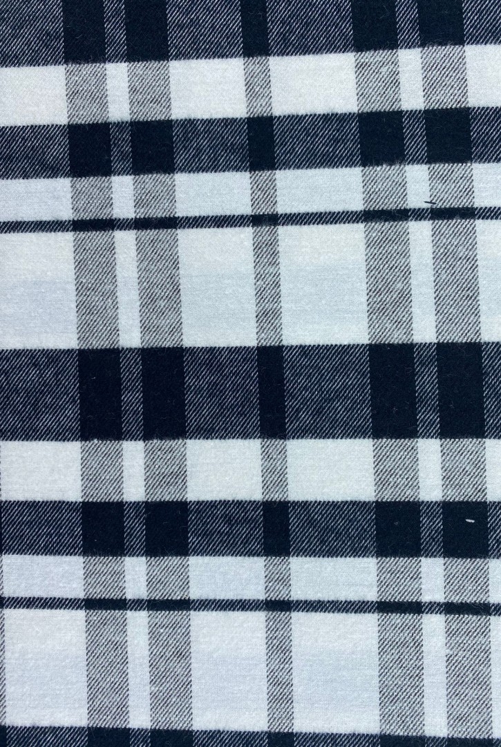 20843 KUMAŞ/YERLİ/LEZ/PAMUK POLYESTER/BEYAZ-SİYAH/150 CM