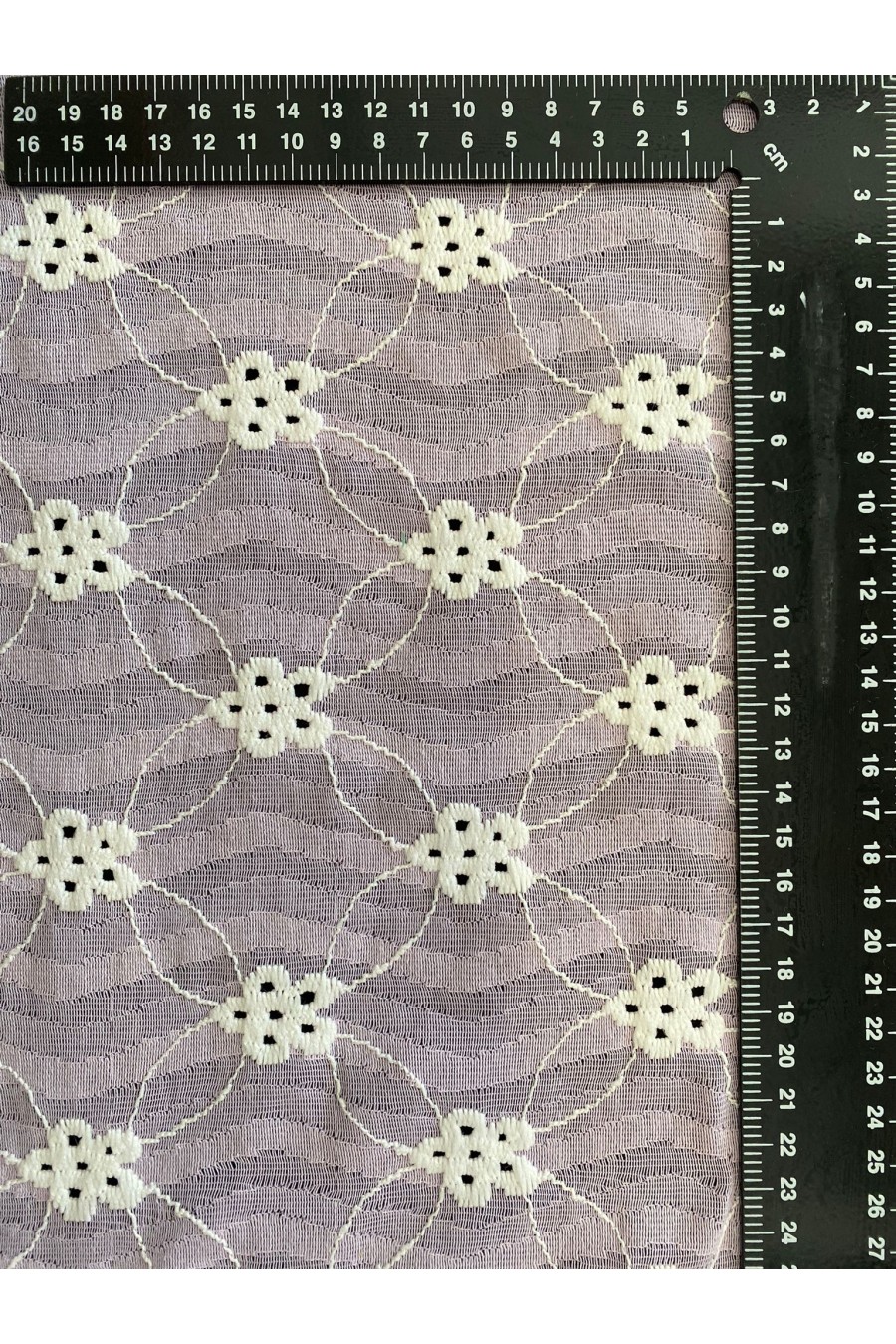 Lila Pamuk Naylon Dantel, 145 cm