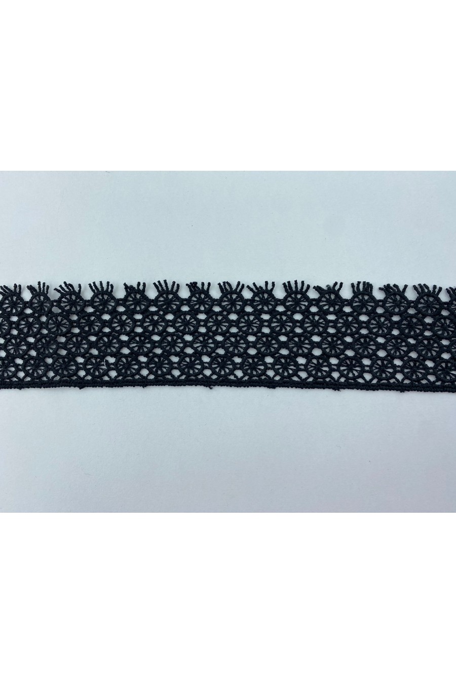 5 cm Siyah Güpür Brode Bant