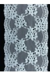 20 cm Off White Likralı İthal Dantel Bant