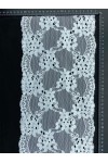 15294-METRE Optic White Likralı Polyester Dantel, 20 cm