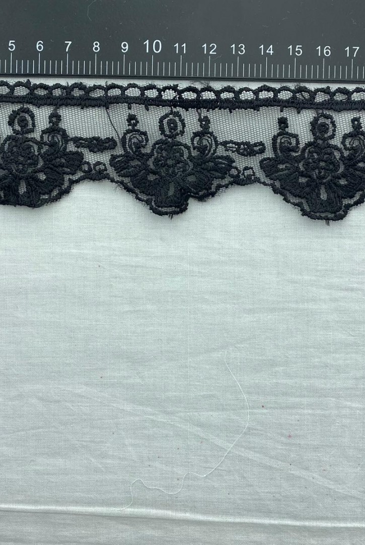 Siyah Fisto Brode Bant