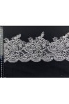 23072 DANTEL/İTHAL/BANT/POLYESTER/APLİKE/BEYAZ/12 CM