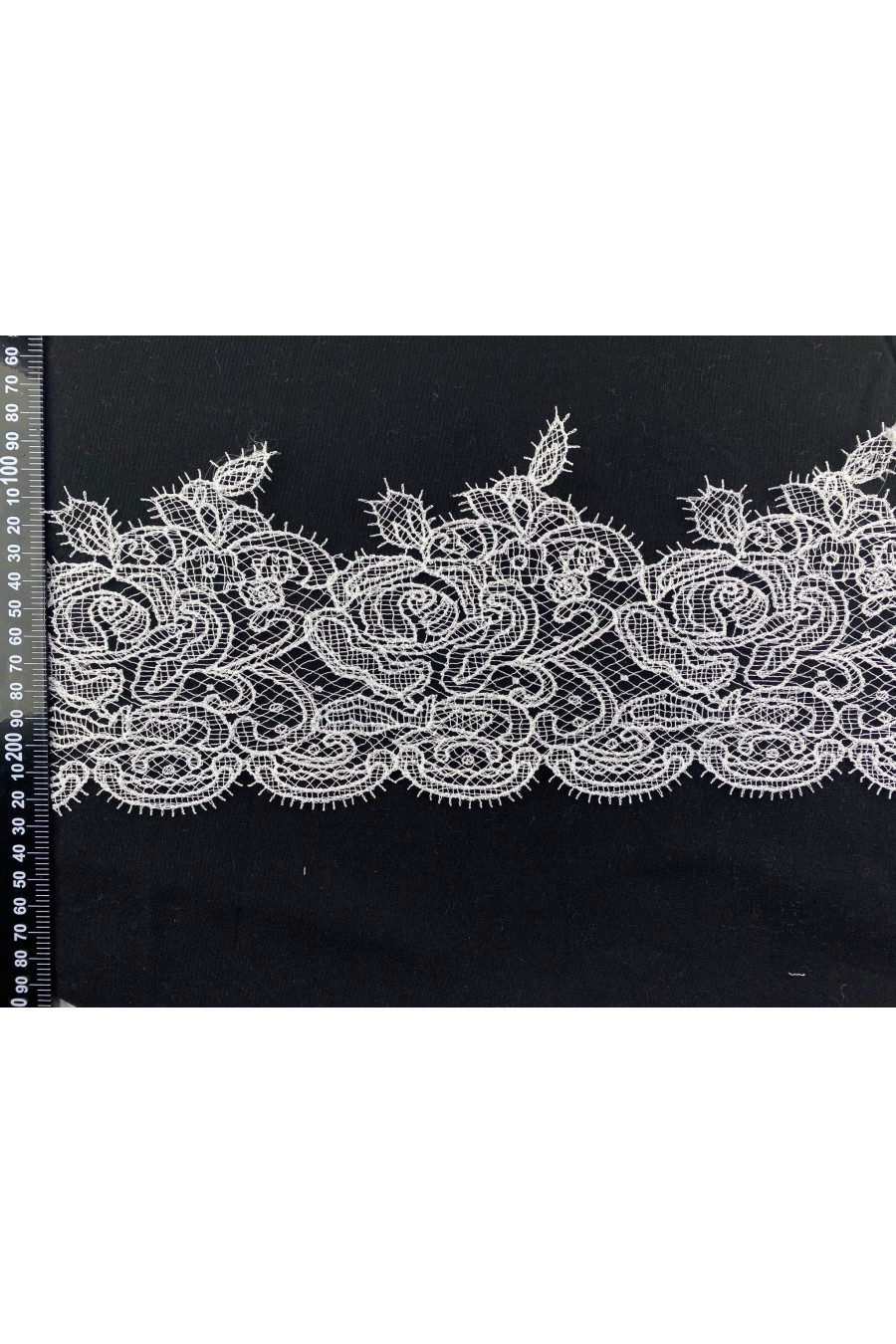 23072 DANTEL/İTHAL/BANT/POLYESTER/APLİKE/BEYAZ/12 CM