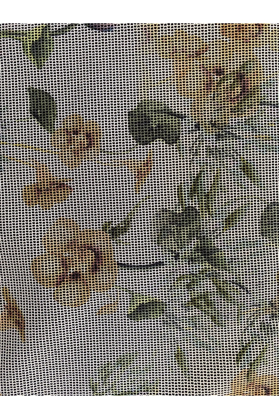 Renkli Dijital Baskılı File Kumaş, Yerli, 145 cm