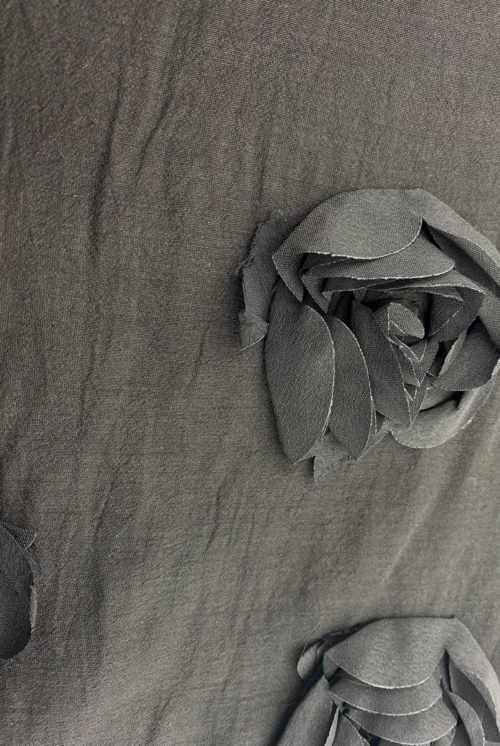 20305 KUMAŞ/İTHAL/LEZ/POLYESTER/SİYAH/150 CM