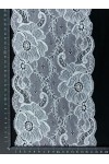 Optic White Likralı Polyester Dantel Bant, İthal, 17 cm