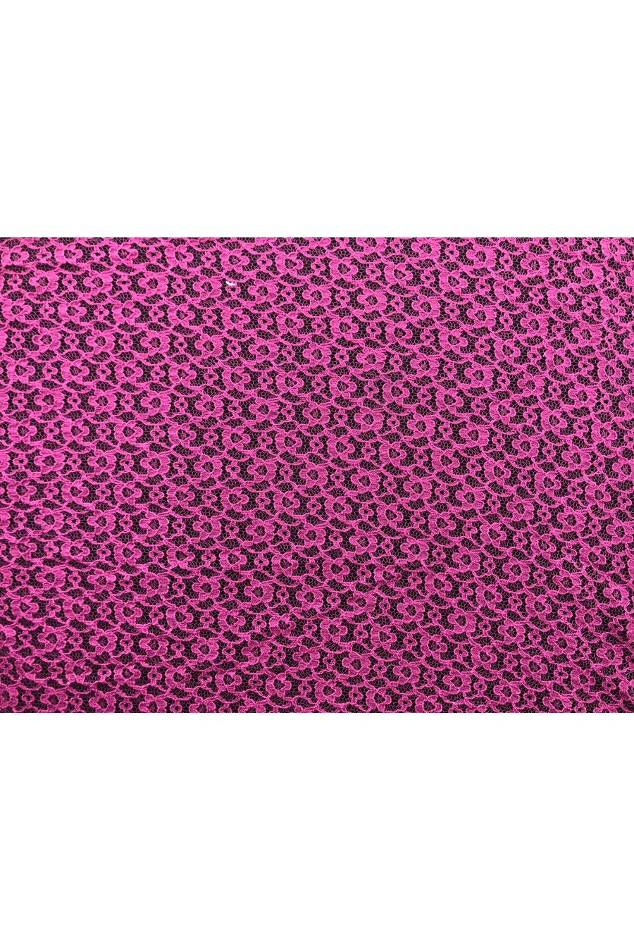 Mor Pamuk Polyester Dantel