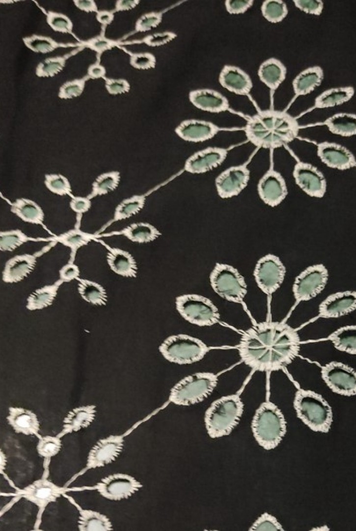 Siyah Zemin Bohrerli Brode