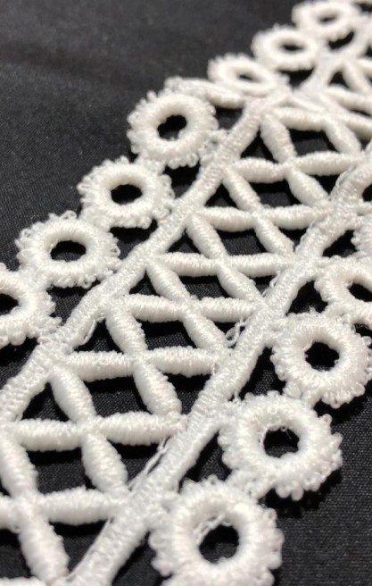 Ham Mat Polyester Güpür Brode Bant