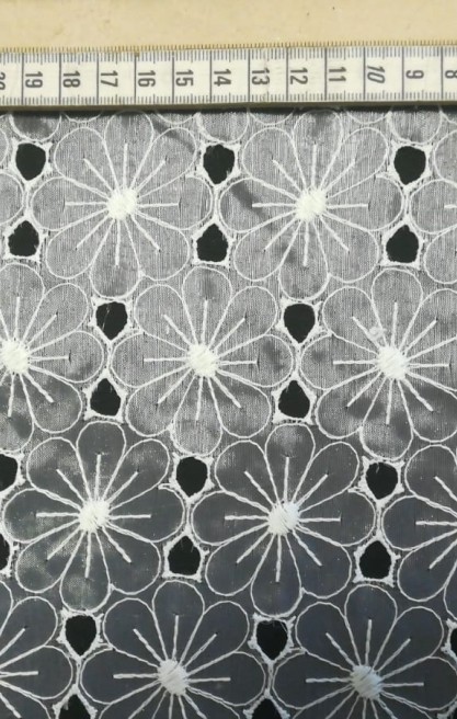 Brode Yerli Lez Organze Polyester Beyaz 120 CM