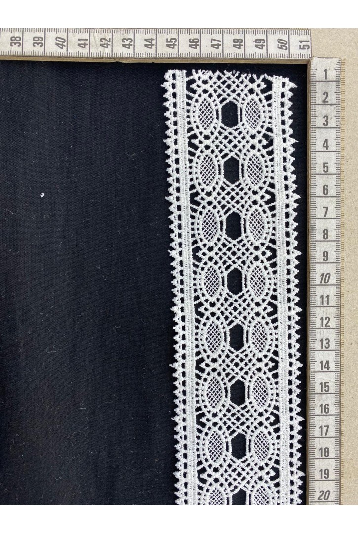 5,5 cm Ham Mat Güpür Bant, Yerli Polyester