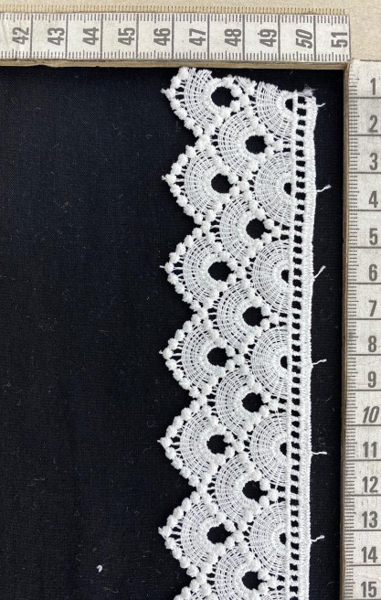 4 cm Ham Mat Güpür Brode Bant, Yerli