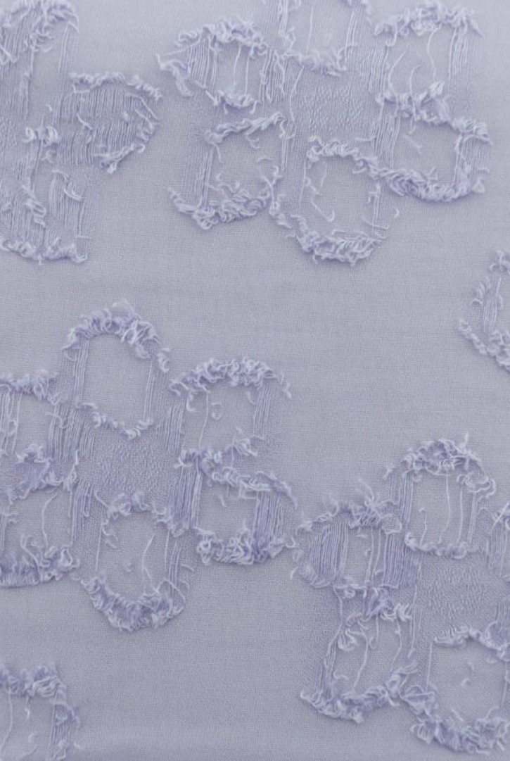 Yerli Lila Şifon Kumaş - Polyester, 145 cm