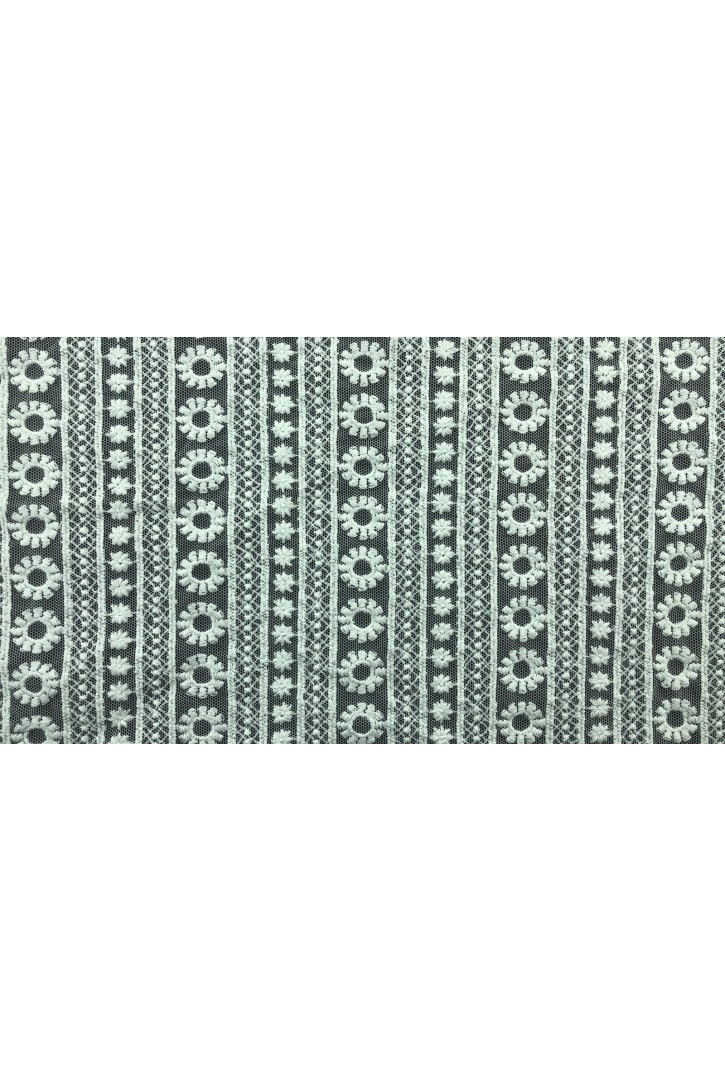 Ham Tül Üzeri Mat Brode - Yerli Polyester (12325)