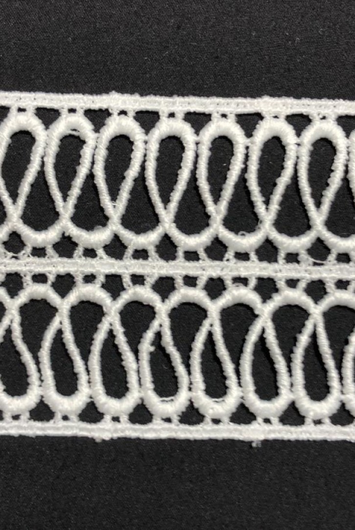 Brode Yerli Bant Güpür Mat Polyester Ham