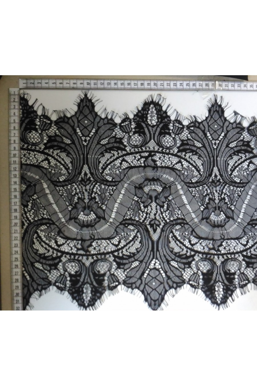 Siyah Renk Sakallı Naylon Bant Dantel, İthal