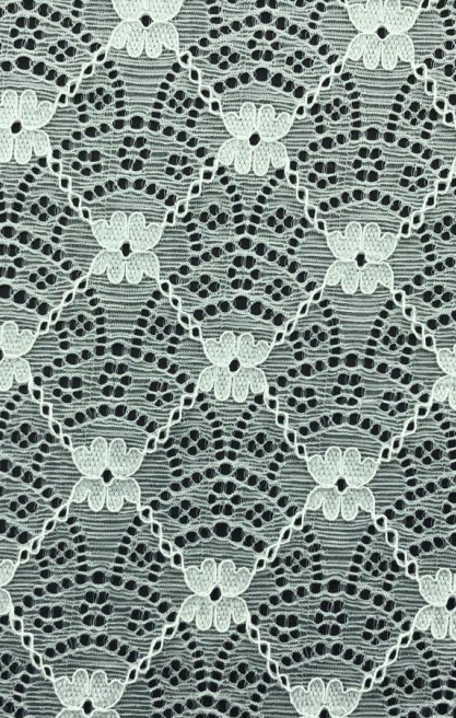 Kordlu Likralı Fikse Naylon Dantel